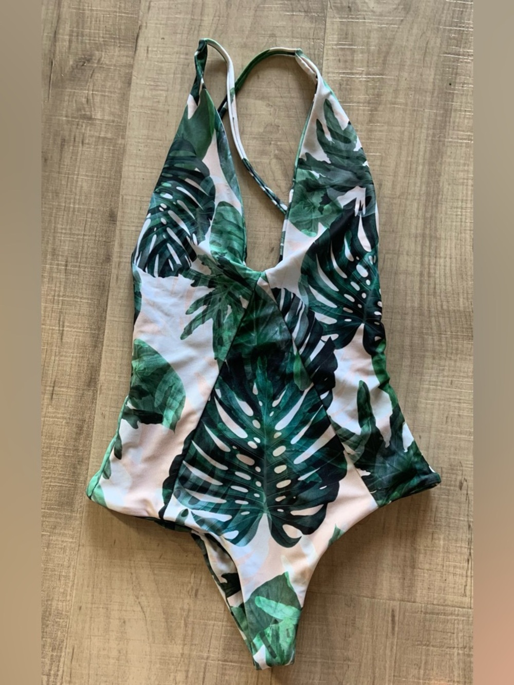Nwot Stone Cold Fox Green Tropical Leaf One-Piece Swimsuit